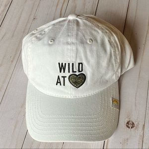 C&C Wild At Heart Fuzzy Leopard White Ballcap NWT
